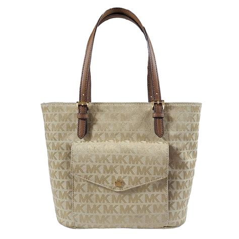 MICHAEL KORS JET SET Large PKT MF Tote Signature 